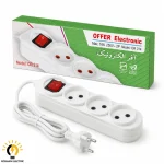 سیم رابط سه خانه 1.8 متری بدون ارت آفر الکترونیک