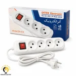 سیم رابط سه خانه 3 متری بدون ارت آفر الکترونیک